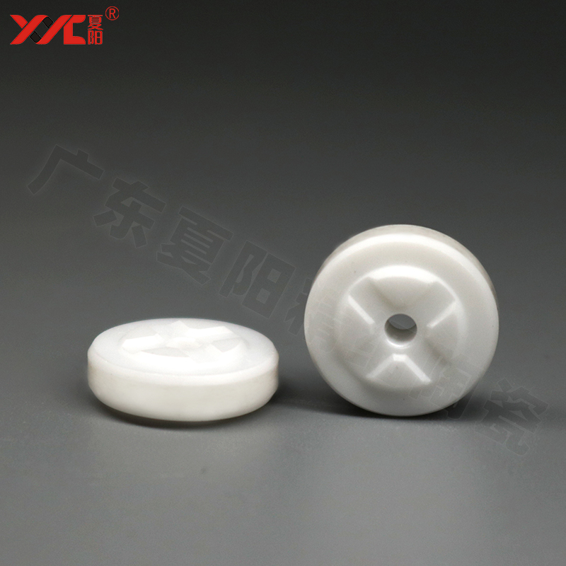 氧化锆垫块异形件瓷凹槽圆片|垫片纽扣形状陶瓷结构件精加工