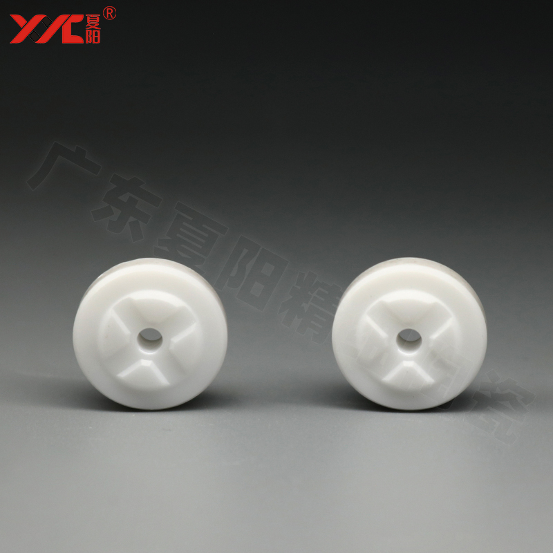 氧化锆垫块异形件瓷凹槽圆片|垫片纽扣形状陶瓷结构件精加工
