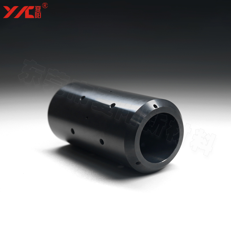 氮化硅陶瓷|绝缘陶瓷活塞套|SI3N4打样衬套|多孔件五轴cnc精加工